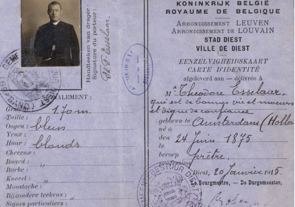 Belgisch identiteitsbewijs met foto en persoonsgegevens